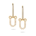 14KY 0.35CTW DIAMONDS DANGLING HORSESHOE - Norma's Jewelry