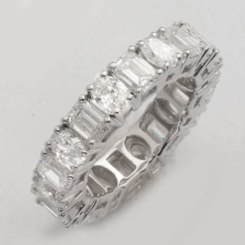 14KW 5.30CTW DIAMOND MACHINE SET OVAL/EMERALD - Norma's Jewelry