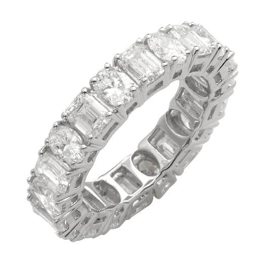14KW 5.75CTW DIAMOND 20-OVAL & EMERALD CUT STONE - Norma's Jewelry