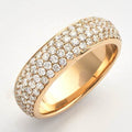 14KY 2.15CTW DIAMOND MENS 4-ROW PAVE ETERNITY BAND - Norma's Jewelry