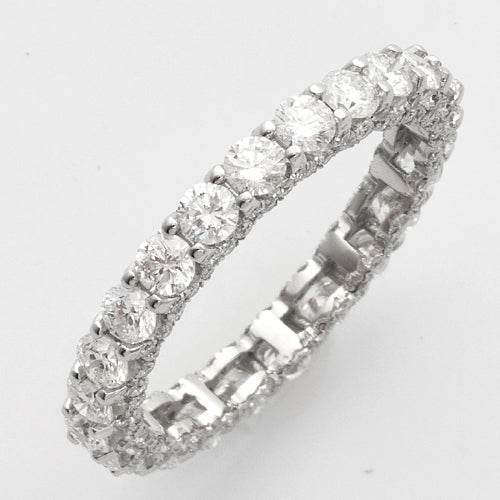 14KW 2.90CTW DIAMOND MACHINE SET ETERNITY BAND - Norma's Jewelry