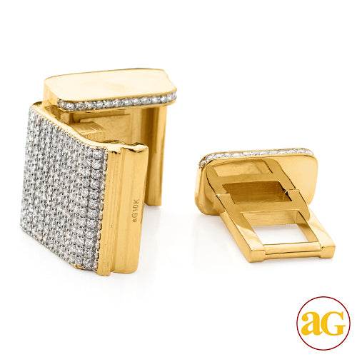 10KY 2.00CTW DIAMOND LOCK FOR MIAMI CUBAN - 18MM - Norma's Jewelry