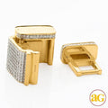 10KY 1.55CTW DIAMOND LOCK FIR MIAMI CUBAN - 18.5MM - Norma's Jewelry