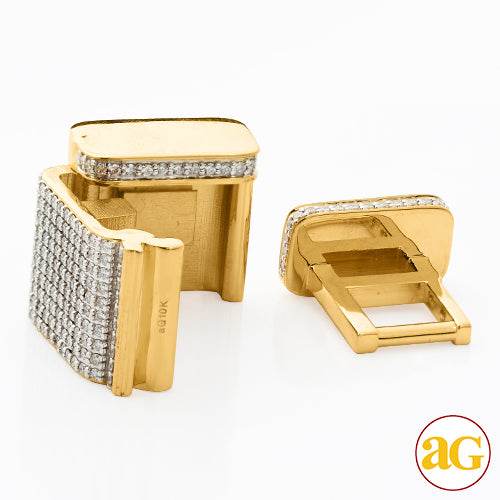 10KY 1.55CTW DIAMOND LOCK FIR MIAMI CUBAN - 18.5MM - Norma's Jewelry