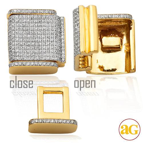 10KY 2.00CTW DIAMOND LOCK FOR MIAMI CUBAN - 18MM - Norma's Jewelry