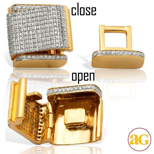 10KY 1.75CTW DIAMOND LOCK FOR MIAMI CUBAN - 19MM - Norma's Jewelry