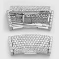 10KW 2.55CTW DIAMOND CURVED LOCK FOR LINK CHAIN - Norma's Jewelry