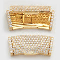 10KY 2.55CTW DIAMOND CURVED LOCK FOR LINK CHAIN - Norma's Jewelry