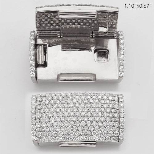 10KW 2.90CTW DIAMOND STRAIGHT LOCK FOR LINK CHAIN - Norma's Jewelry