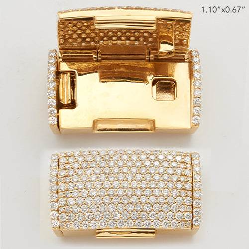 10KY 2.90CTW DIAMOND STRAIGHT LOCK FOR LINK CHAIN - Norma's Jewelry