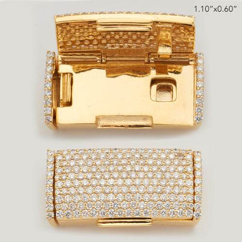 14KY 2.30CTW DIAMOND STRAIGHT LOCK FOR LINK CHAIN - Norma's Jewelry