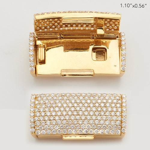 10KY 2.15CTW DIAMOND STRAIGHT LOCK FOR LINK CHAIN - Norma's Jewelry