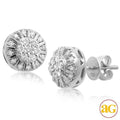 10KW 0.60CTW DIAMOND FLOWER EARRINGS WITH - Norma's Jewelry