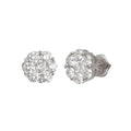 14KW 1.71-1.76CTW DIAMOND 7-STONE FLOWER EARRINGS - Norma's Jewelry
