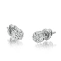 10KW 0.25CTW FLOWER EARRINGS - Norma's Jewelry