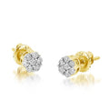10KY 0.25CTW FLOWER EARRINGS - Norma's Jewelry