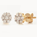 10KY 0.33CTW DIA FLOWER EARRINGS - Norma's Jewelry