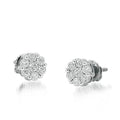 10KW 0.50CTW DIA FLOWER EARRINGS - Norma's Jewelry