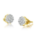 10KY 0.75CTW FLOWER DIA EARRINGS - Norma's Jewelry