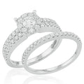 14KW 1.15CTW FLEUR BRIDAL SET - Norma's Jewelry