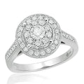 14KW 1.00CTW FLEUR HALO RING - Norma's Jewelry