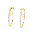 10KY 0.15CTW OVAL HOOP ER - Norma's Jewelry