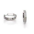 14KW 0.30CTW DIAMOND OCTAGON HOOP EARRINGS - Norma's Jewelry