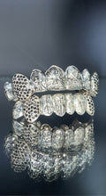 16 Teeth Gold Grillz - 8 Tops/Bottoms (Starburst w/ Black Diamond Fangs) - Norma's Jewelry