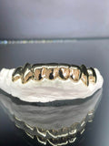 8 Teeth Gold Grillz - 8 Tops or Bottoms (High Polish) - Norma's Jewelry