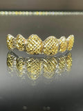 6 Teeth Gold Grillz - 6 Tops or Bottoms (Trillion Diamond Cuts) - Norma's Jewelry