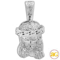 10KW 0.33CTW DIAMOND MIAMI CUBAN JESUS PENDANT - Norma's Jewelry