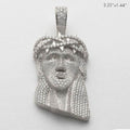 14KW 16.00CTW DIAMOND JESUS HEAD PENDANT - FULL - Norma's Jewelry