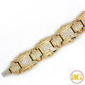 14KY 8.10CTW PC DIAMOND MENS BRACELET - Norma's Jewelry