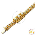 10KY 10.50CTW DIAMOND MENS BRACELET - Norma's Jewelry