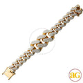 10KY 12.46CTW DIAMOND MENS SOLID MIAMI CUBAN LINK - Norma's Jewelry