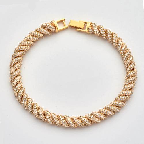 14KY 9.30CTW DIAMOND SAN MARCOS BRACELET - Norma's Jewelry