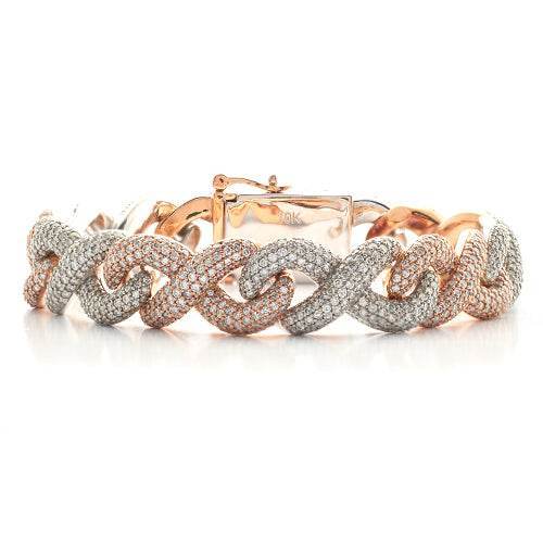 10KR+W 24.30CTW DIAMOND INFINITY DESIGN MENS - Norma's Jewelry