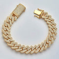 10KY 18.78CTW DIAMOND SQUARE LINK MIAMI CUBAN - Norma's Jewelry