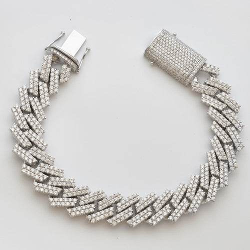 10KW 17.22CTW DIAMOND SQUARE LINK MIAMI CUBAN - Norma's Jewelry