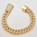 10KY 15.98CTW DIAMOND SQUARE LINK MIAMI CUBAN - Norma's Jewelry