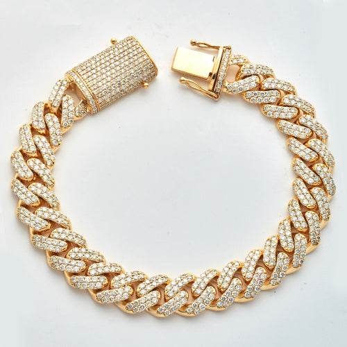 10KY 11.37CTW DIAMOND MIAMI CUBAN LINK - Norma's Jewelry
