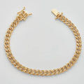 10KY 1.40CTW DIAMOND MIAMI CUBAN BRACELET - Norma's Jewelry
