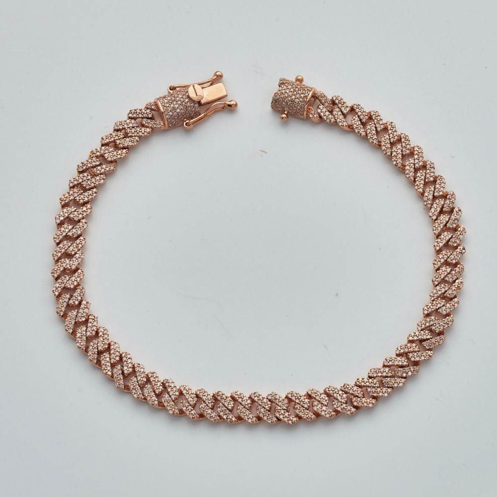 10KR 2.25CTW DIAMOND SQUARE LINK MIAMI CUBAN - Norma's Jewelry