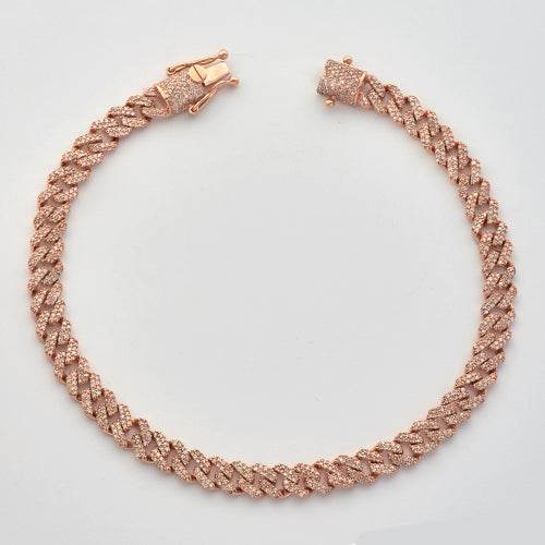 10KR 2.25CTW DIAMOND SQUARE LINK MIAMI CUBAN - Norma's Jewelry