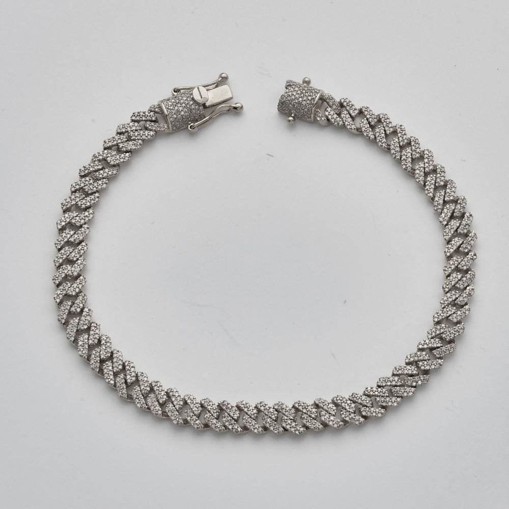 10KW 2.45CTW DIAMOND SQUARE LINK MIAMI CUBAN - Norma's Jewelry