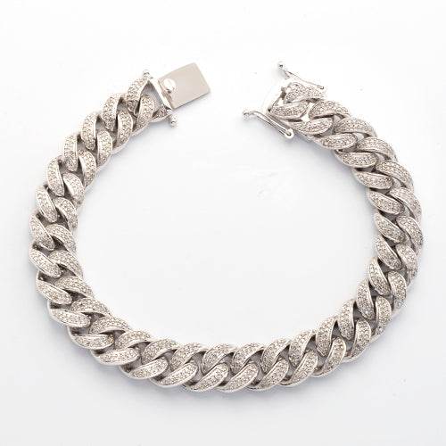 10KW 3.50CTW DIAMOND MIAMI CUBAN BRACELET - Norma's Jewelry