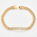 14KY 2.15CTW DIAMOND MIAMI CUBAN BRACELET WITH DIA - Norma's Jewelry