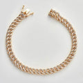 14KY 1.60CTW DIAMOND MIAMI CUBAN BRACELET - Norma's Jewelry