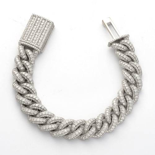 10KW 16.66CTW DIAMOND CUBAN BRACELET - - Norma's Jewelry