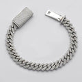 14KW 6.60CTW DIAMOND SQUARE MIAMI CUBAN BRACELET - Norma's Jewelry
